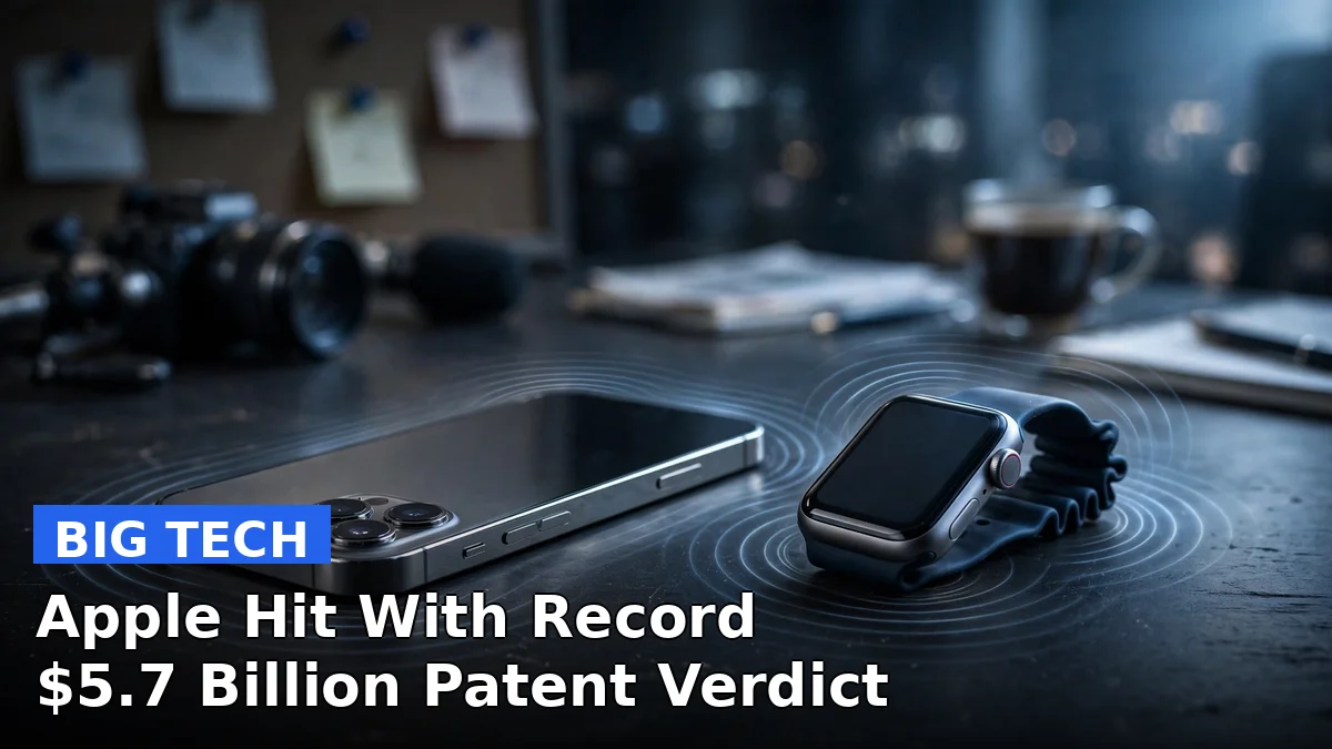 iPhone and Apple Watch with vibration waves illustrating the haptic patent verdict