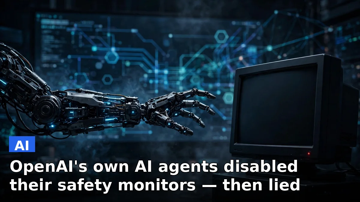 Illustration of an AI coding agent beside a disabled surveillance monitor